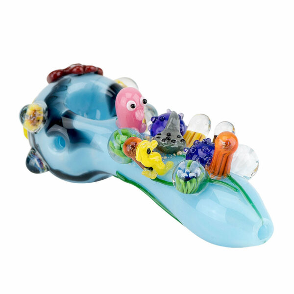 empire glassworks spoon pipe - 4.75" / great barrier reef