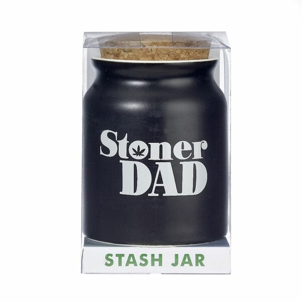 stoner dad stash jar - white letters - image 2